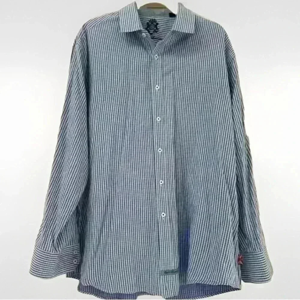 English Laundry Mens 100% Cotton Dress Shirt With Stretch Size‎ 17.5/34/35